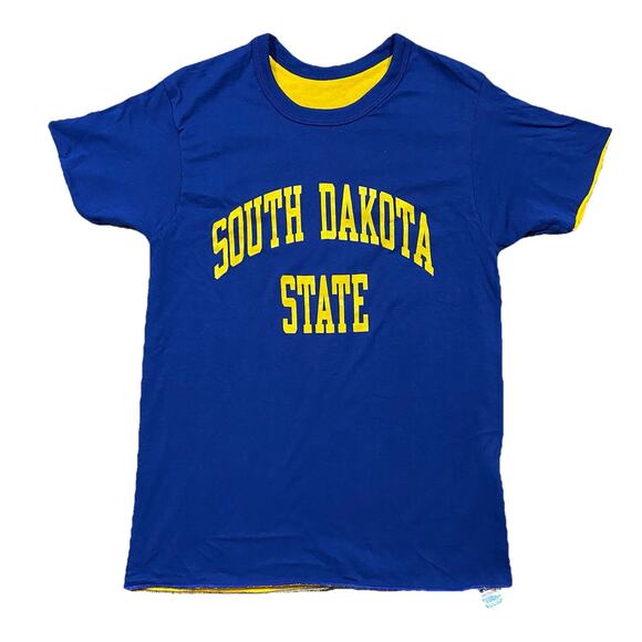 Vintage Champion SDSU South Dakota State Reversible Tee 70s Medium USA - Picture 7 of 15